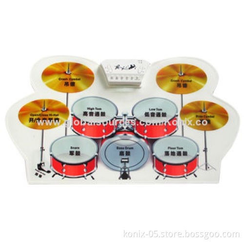 Teaching and learning silicone electronic drum set , MD1008
